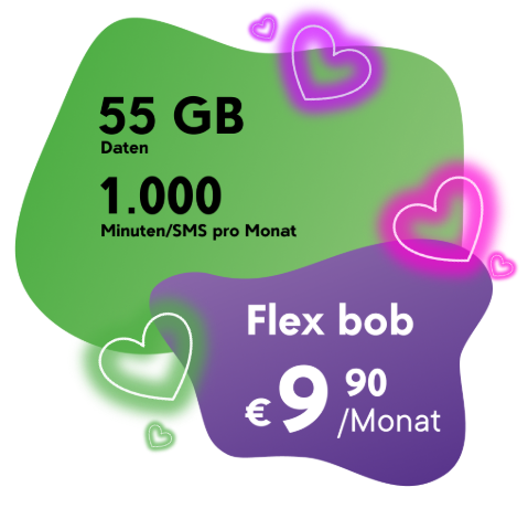 Frei wie die Liebe, flexibel wie dein Tarif!